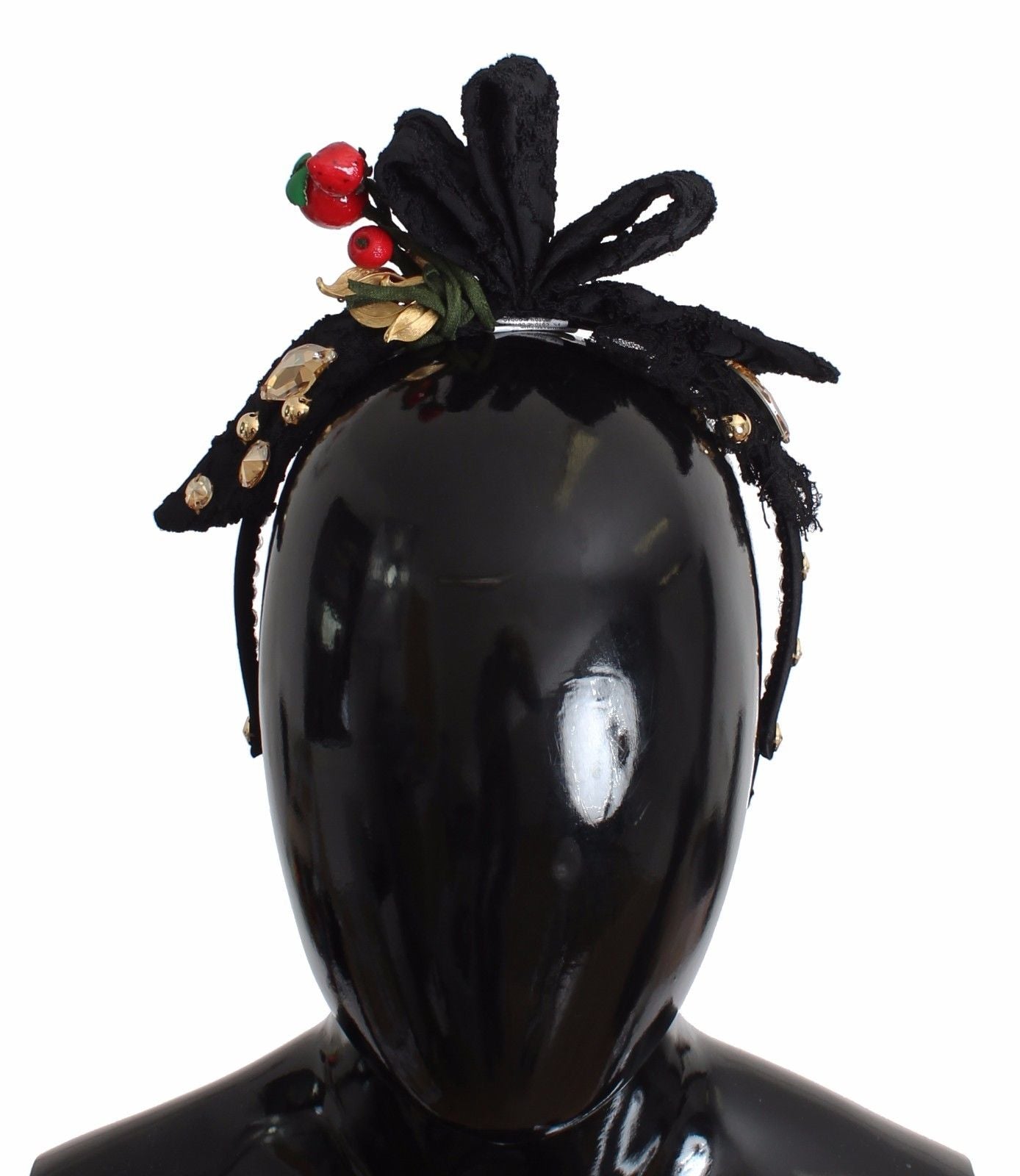 Serre-tête Tiare Dolce & Gabbana Fruits Rouges Cristal Nœud