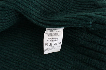 Cardigan en cachemire tricoté vert Dolce & Gabbana