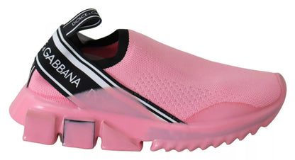 Baskets basses Sorrento roses Dolce & Gabbana Chaussures décontractées à enfiler