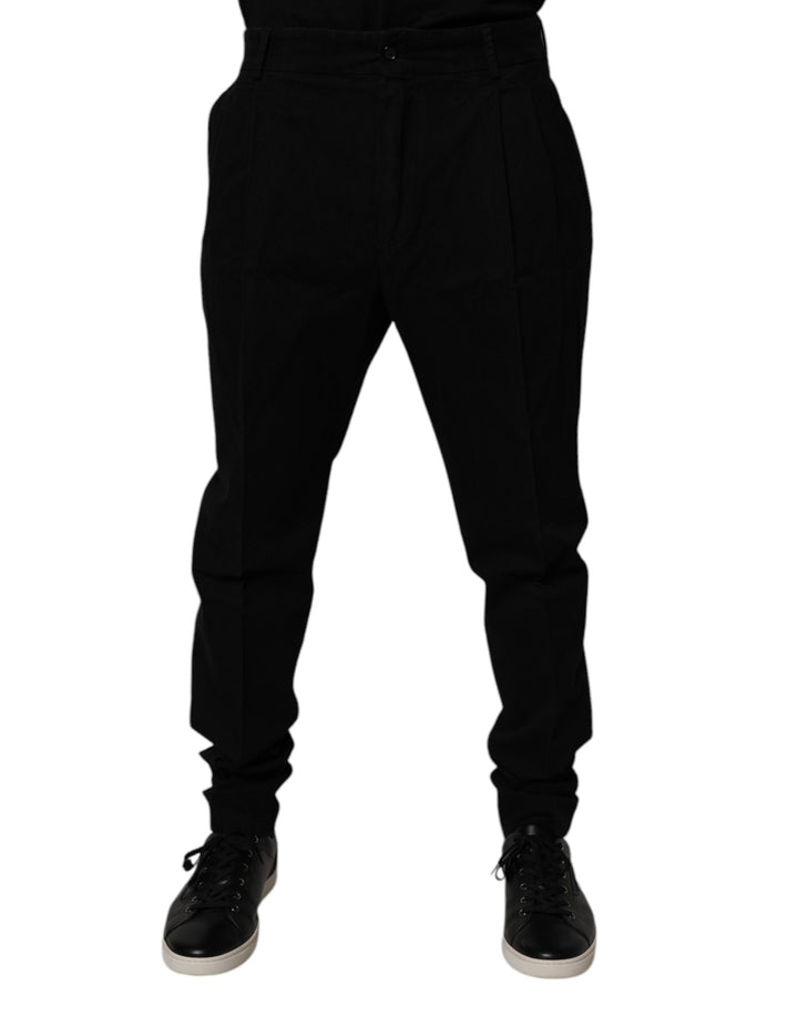 Pantalones ajustados pitillo Dolce & Gabbana de algodón elástico negros