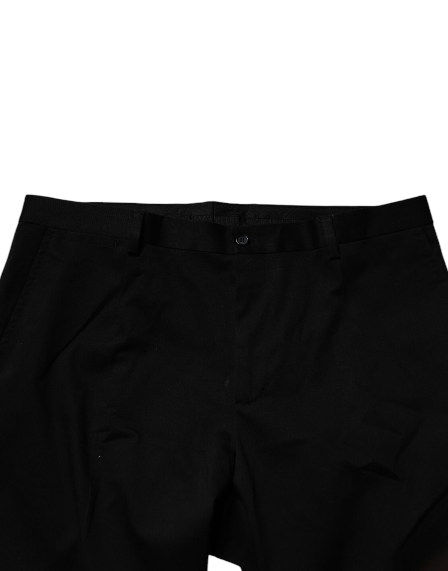 Pantalon de cérémonie slim noir en coton pour homme Dolce & Gabbana