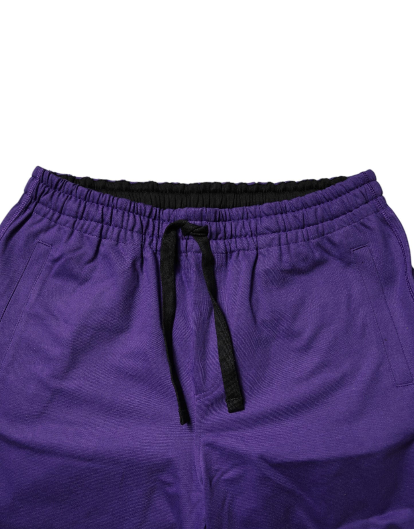 Dolce & Gabbana Short en molleton de coton violet pour homme