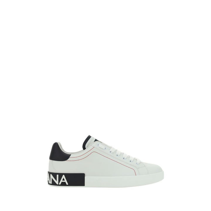 Zapatillas bajas Dolce & Gabbana de piel de becerro blanca Bos Taurus