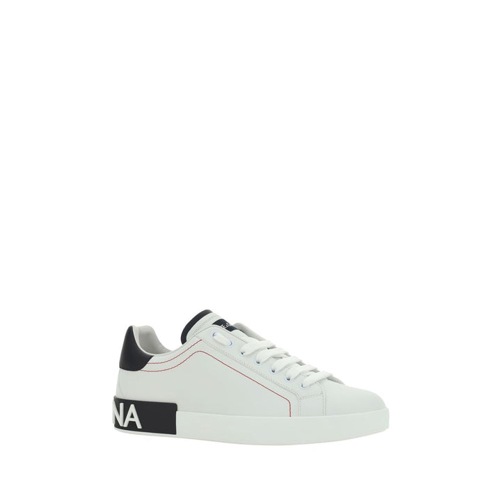Zapatillas bajas Dolce & Gabbana de piel de becerro blanca Bos Taurus