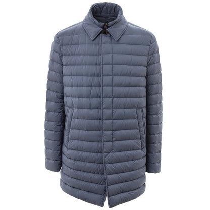 Herno Blue Polyester Coat