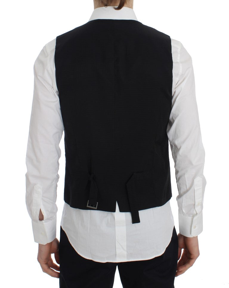 Gilet de costume rayé gris Dolce & Gabbana