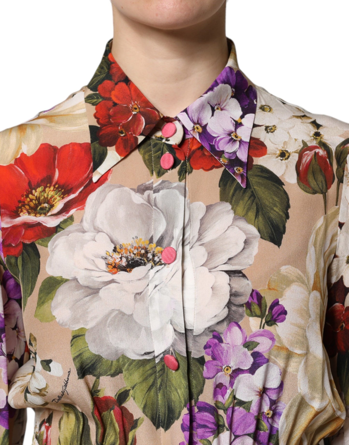 Robe-combinaison pantalon large multicolore à imprimé floral Dolce & Gabbana
