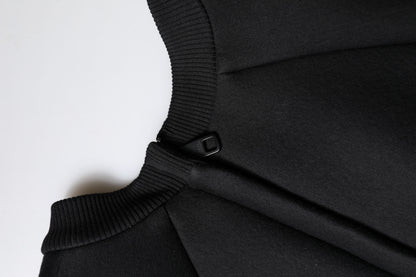 Minivestido Dolce & Gabbana negro de algodón de manga larga acampanado