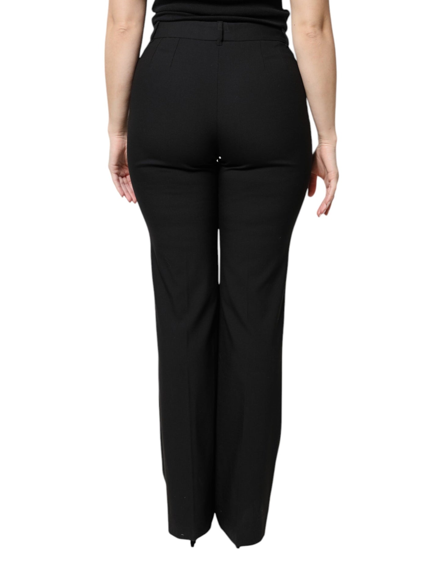 high waisted boot cut dress pants Express Women's Editor Studio Stretch Twill Mid Rise Bootcut Pant in Black 4