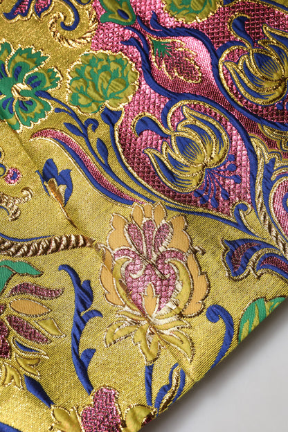 Minifalda de cintura media con jacquard floral multicolor de Dolce & Gabbana