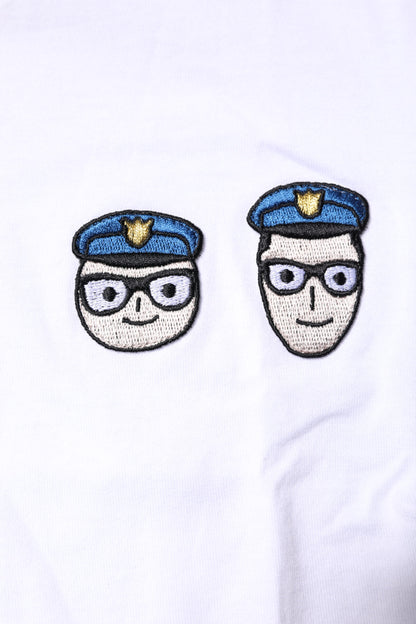 T-shirt en coton à col rond Dolce & Gabbana blanc #DGFamily