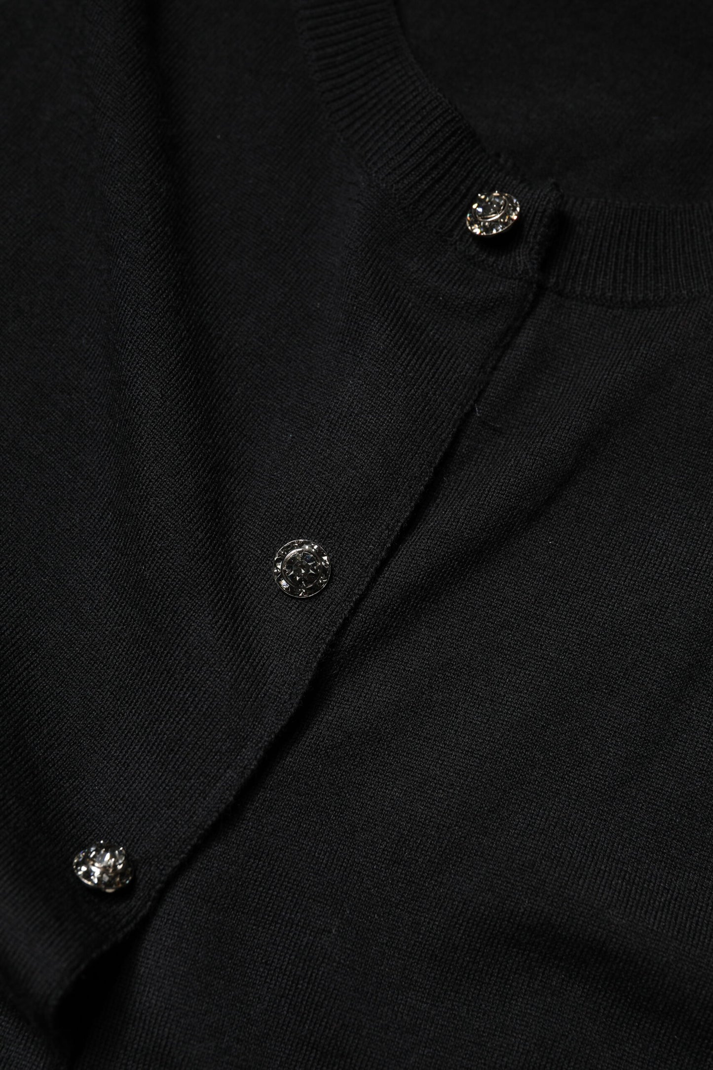 Chemisier Dolce & Gabbana noir à manches courtes et boutons