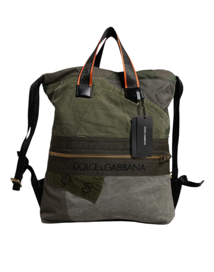 Mochila Dolce & Gabbana de retales en verde militar
