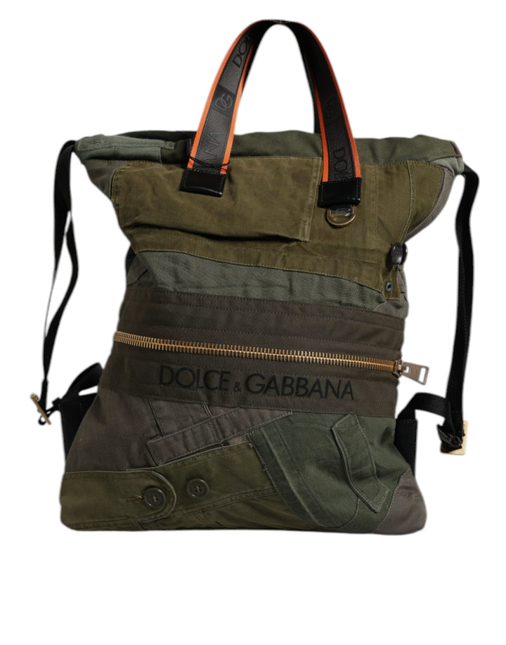 Mochila Dolce & Gabbana de retales en verde militar