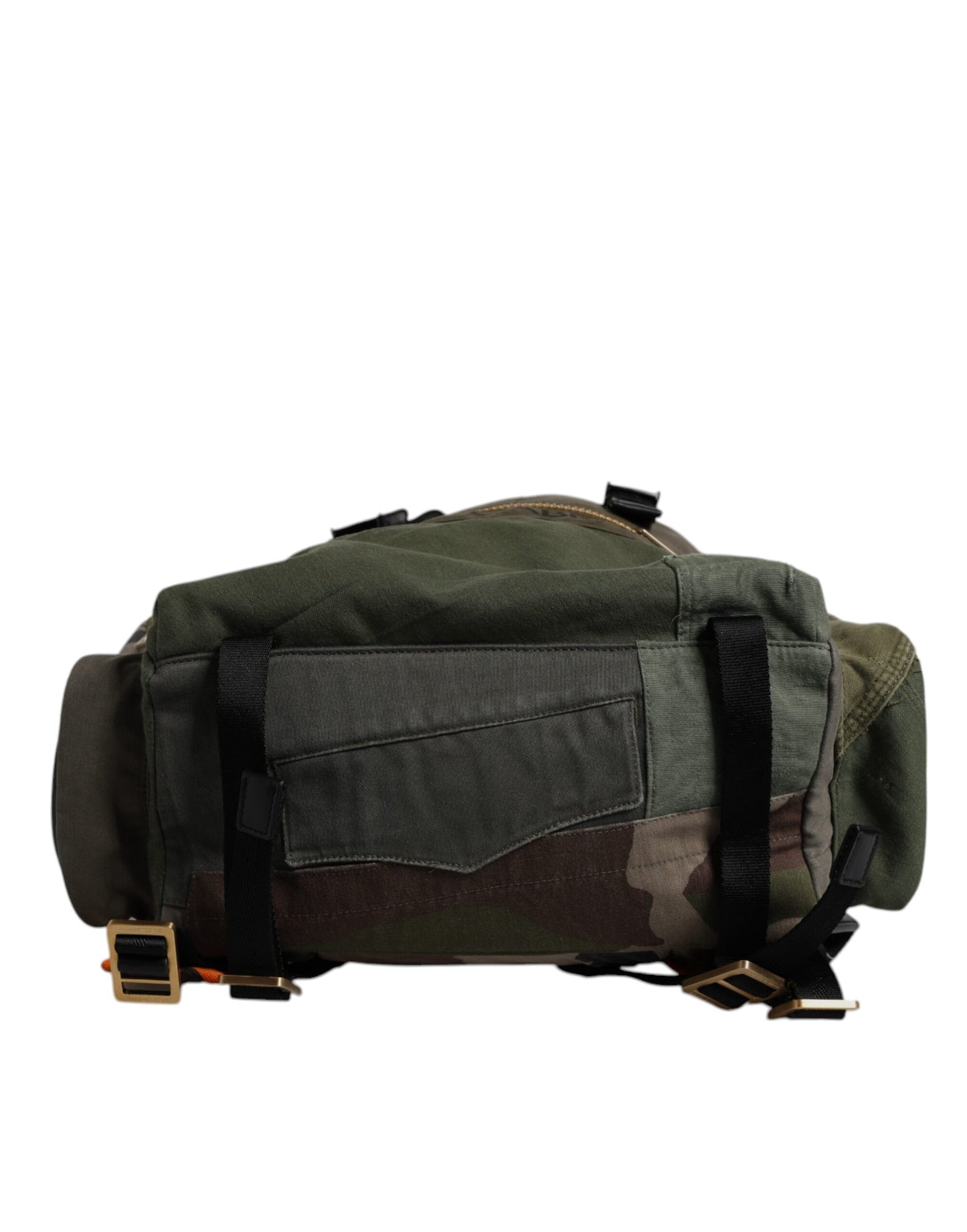 Sac à dos de voyage Dolce & Gabbana vert militaire patchwork