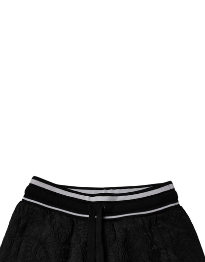 Pantalón de chándal Dolce & Gabbana negro de hombre de talle medio