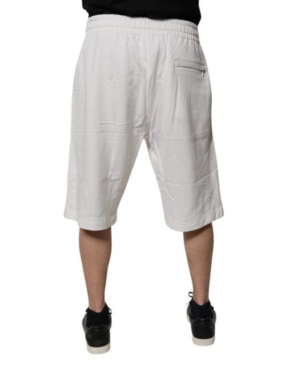 Dolce & Gabbana Coton Blanc Homme Bermuda Shorts