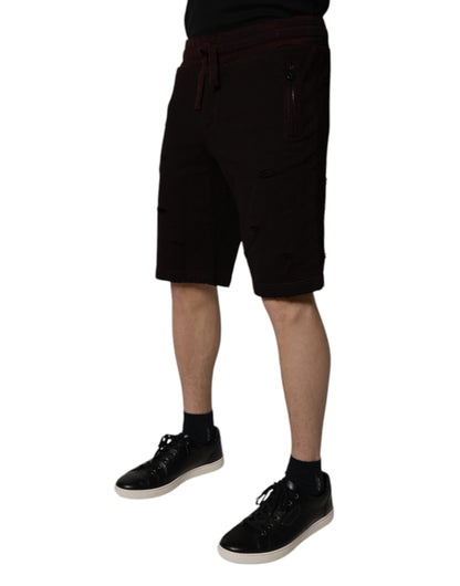 Shorts Dolce & Gabbana en coton marron bermuda homme