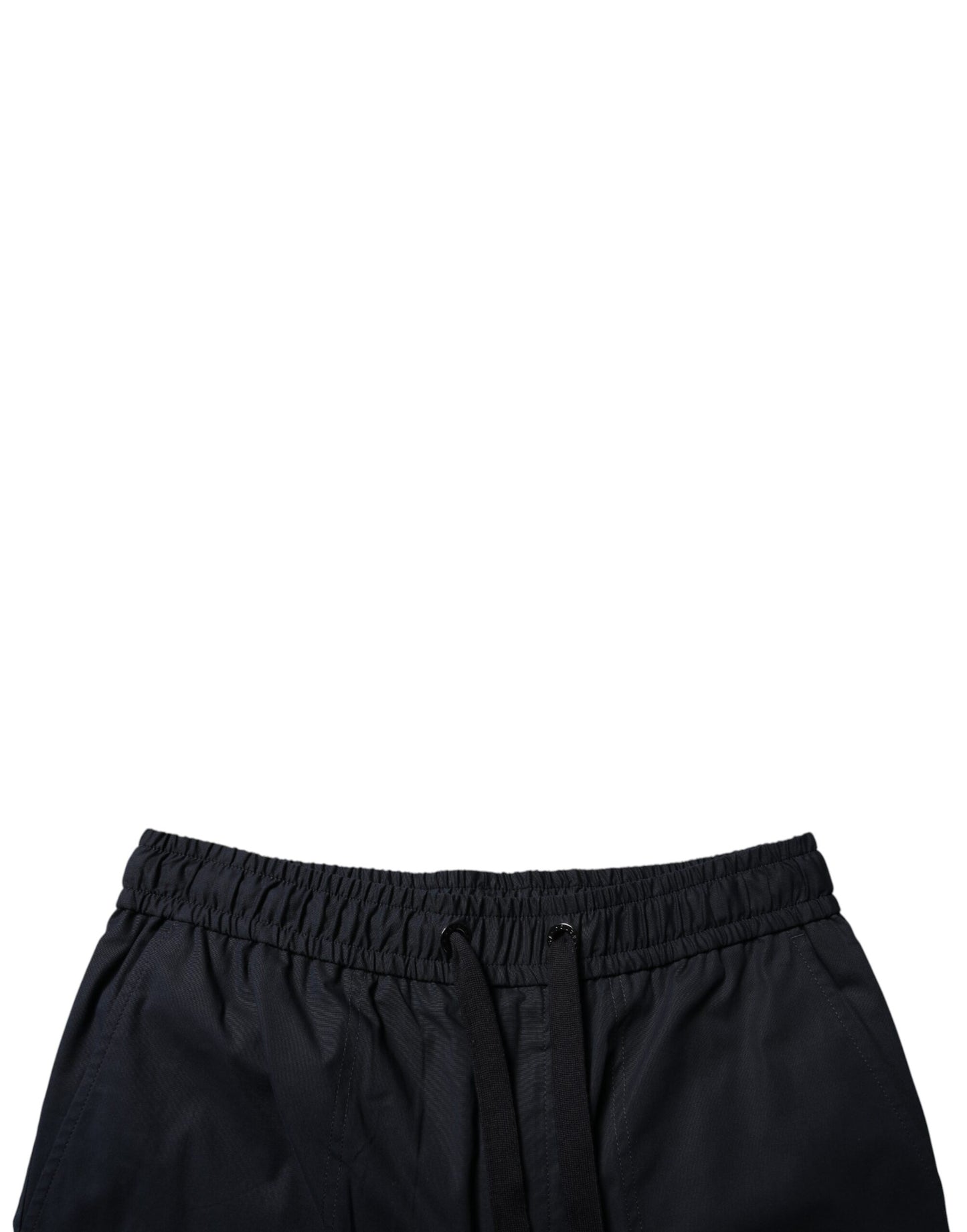 Dolce & Gabbana Short en molleton de coton noir Homme Bermuda