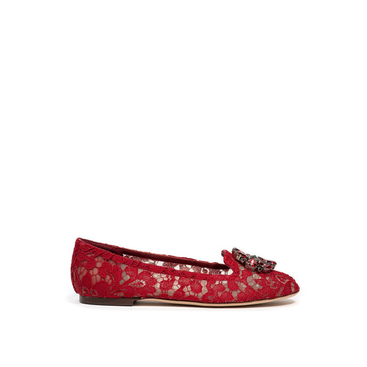 Bailarinas Dolce & Gabbana rojas de viscosa
