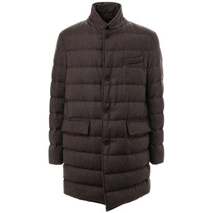 Herno Brown Wool Jackets & Coat