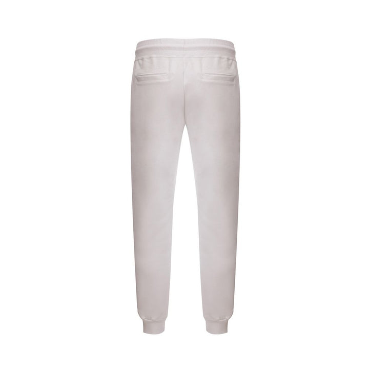 GCDS White Cotton Athletic Pants