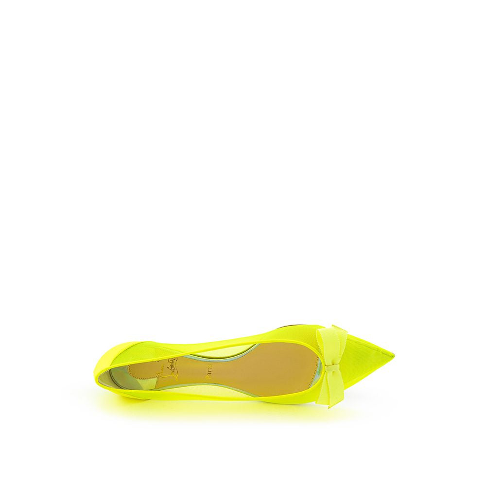 Bailarinas de malla amarillas Christian Louboutin