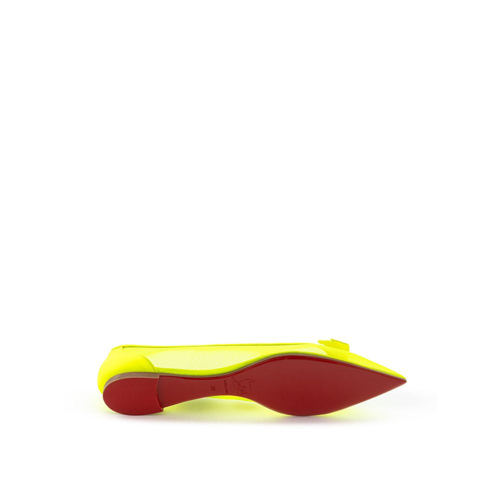 Bailarinas de malla amarillas Christian Louboutin