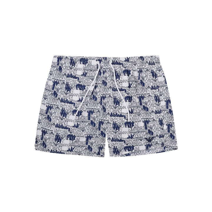 Bermudas de baño Emporio Armani de poliéster blanco