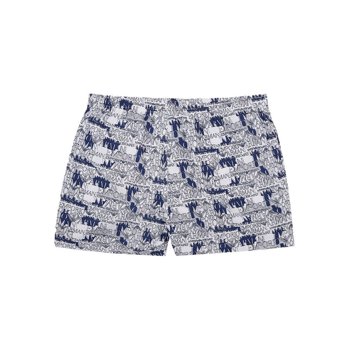 Bermudas de baño Emporio Armani de poliéster blanco