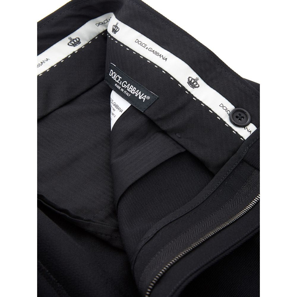 Pantalon habillé Dolce & Gabbana en polyester noir