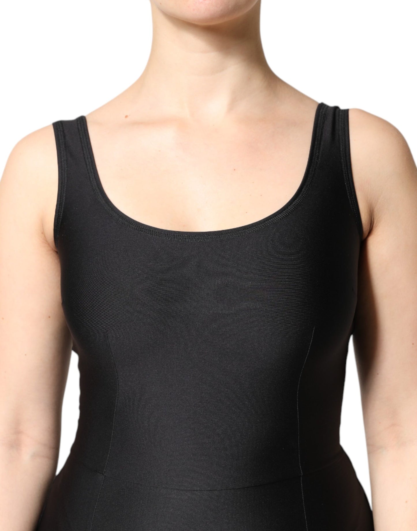 Dolce & Gabbana Mono sin mangas negro ajustado para mujer