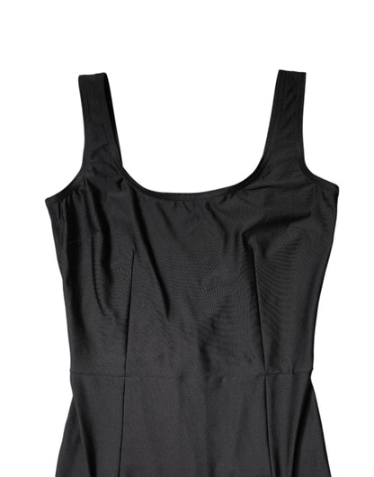 Dolce & Gabbana Mono sin mangas negro ajustado para mujer