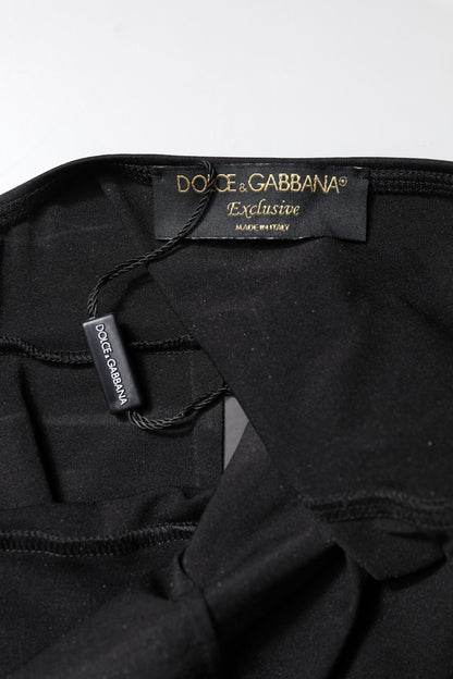 Dolce & Gabbana Mono sin mangas negro ajustado para mujer