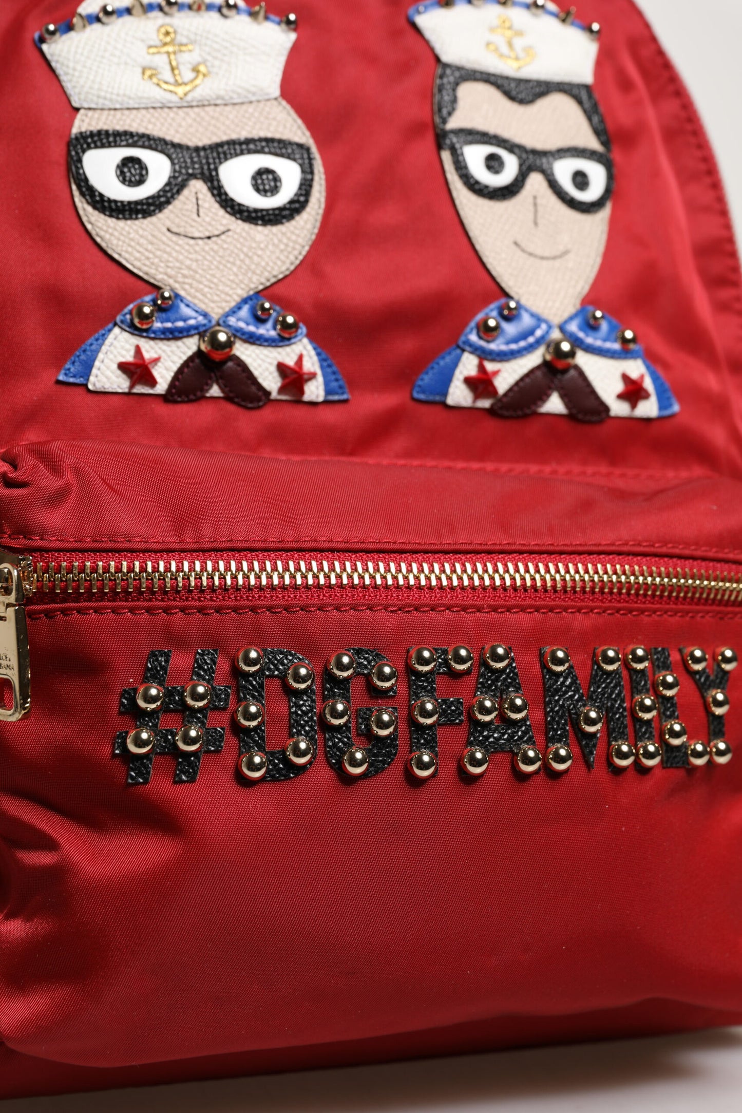 Sac à dos Dolce & Gabbana Rouge #DGFAMILY VULCANO Embelli