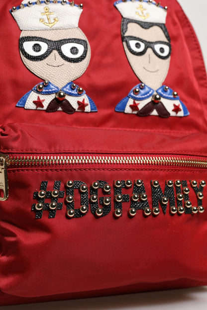 Sac à dos Dolce & Gabbana Rouge #DGFAMILY VULCANO Embelli