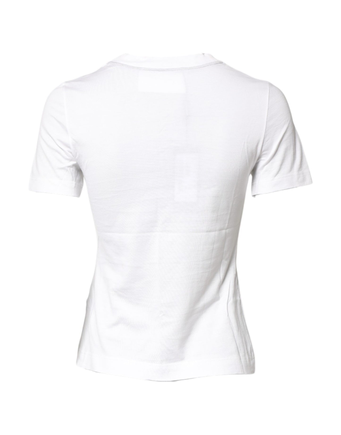 T-shirt col rond Dolce & Gabbana en coton blanc à imprimé graphique