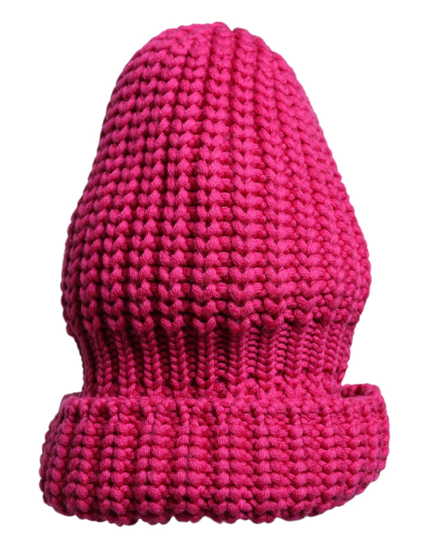 Gorro de lana de punto rosa liso Dolce & Gabbana para invierno