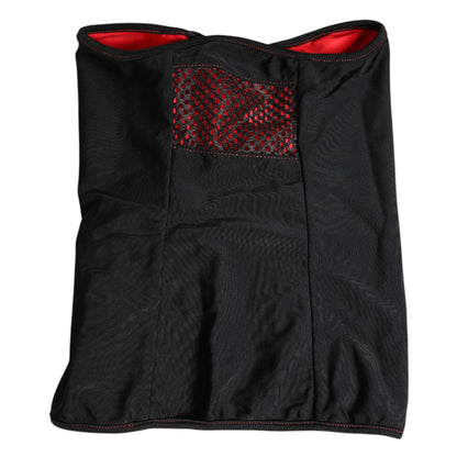 Dolce & Gabbana cache-col cagoule tour de cou en nylon tricoté noir