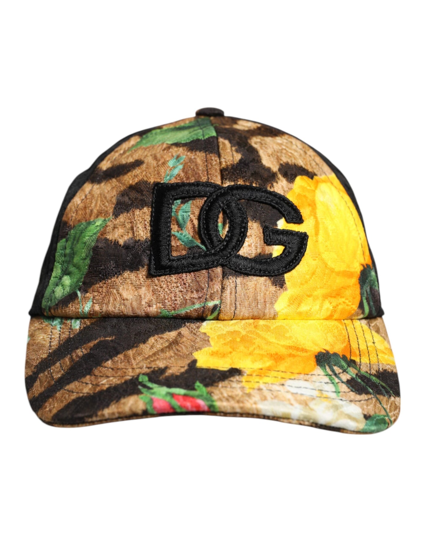 Gorra de béisbol Dolce & Gabbana de 6 paneles con parche del logo DG multicolor