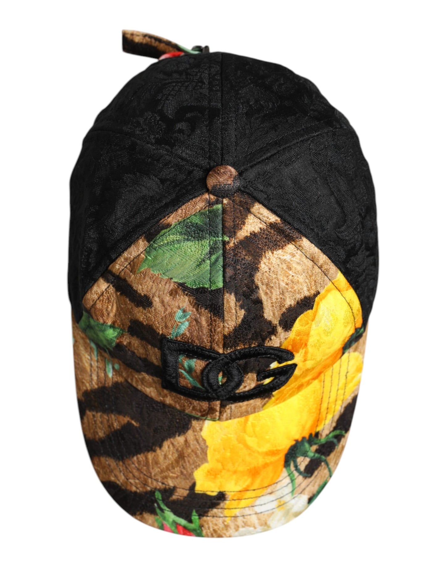 Gorra de béisbol Dolce & Gabbana de 6 paneles con parche del logo DG multicolor