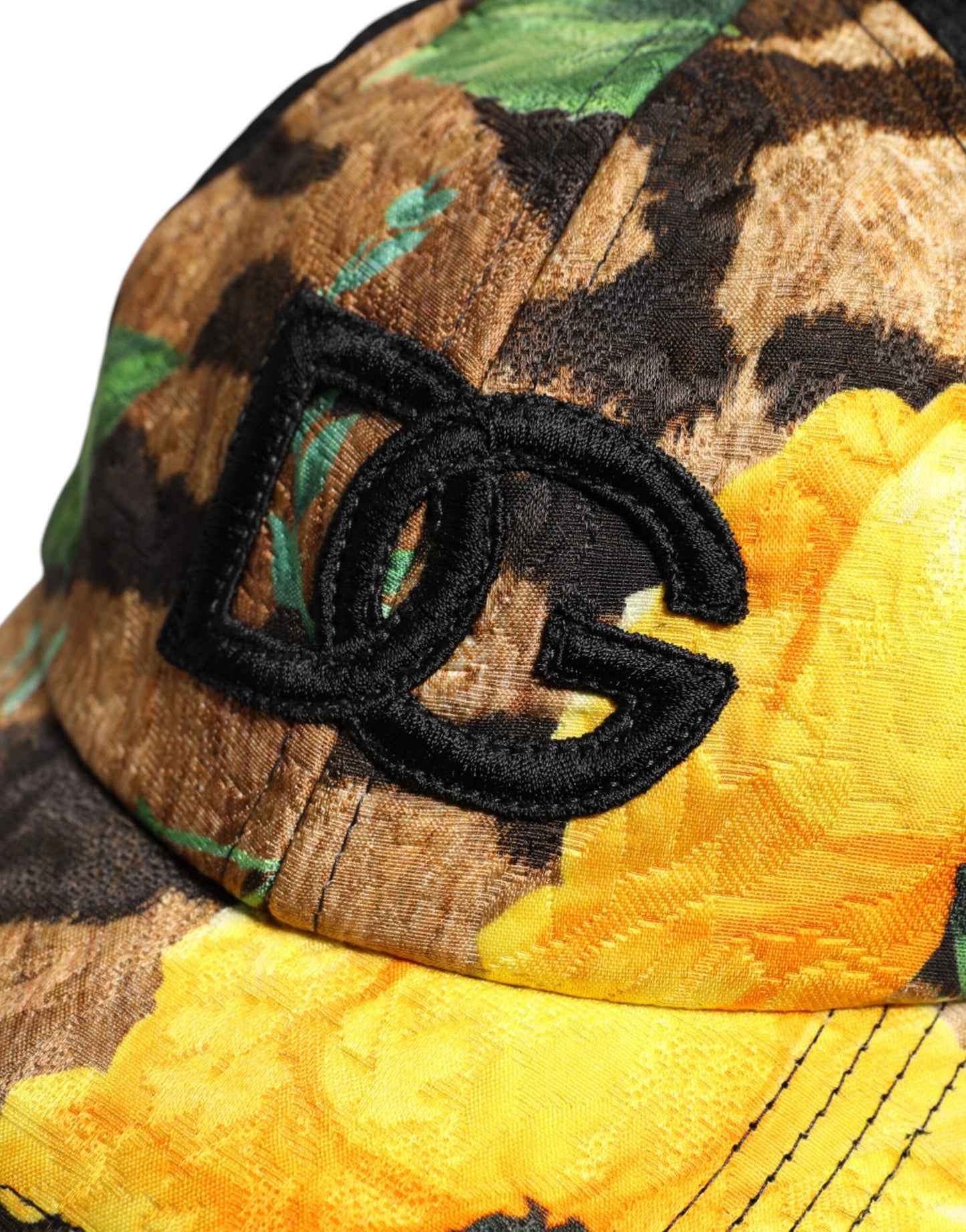 Gorra de béisbol Dolce & Gabbana de 6 paneles con parche del logo DG multicolor