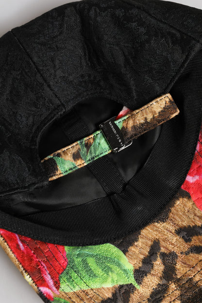 Gorra de béisbol Dolce & Gabbana de 6 paneles con parche del logo DG multicolor