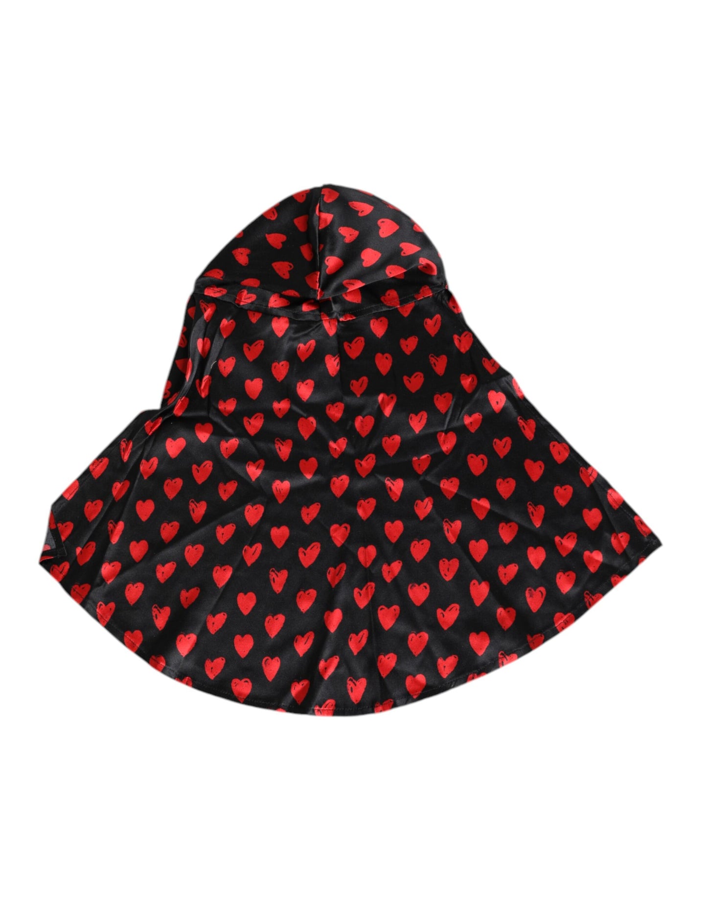 Gorra Dolce & Gabbana de poliéster negra con corazones rojos