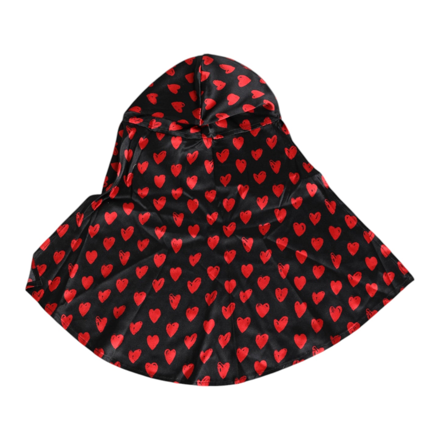Gorra Dolce & Gabbana de poliéster negra con corazones rojos