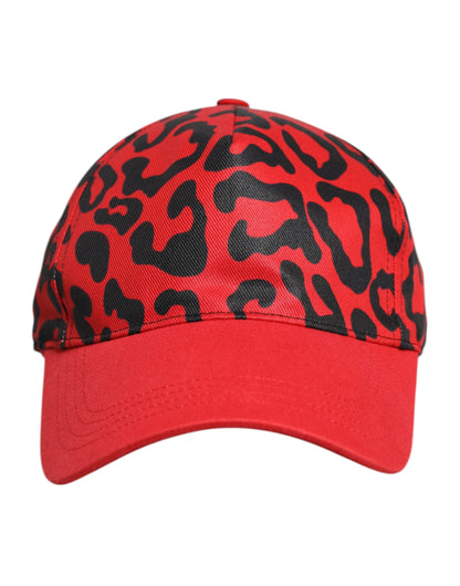 Gorra de béisbol Dolce & Gabbana de algodón rojo de 6 paneles para mujer