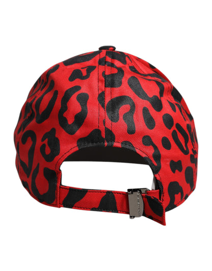 Gorra de béisbol Dolce & Gabbana de algodón rojo de 6 paneles para mujer