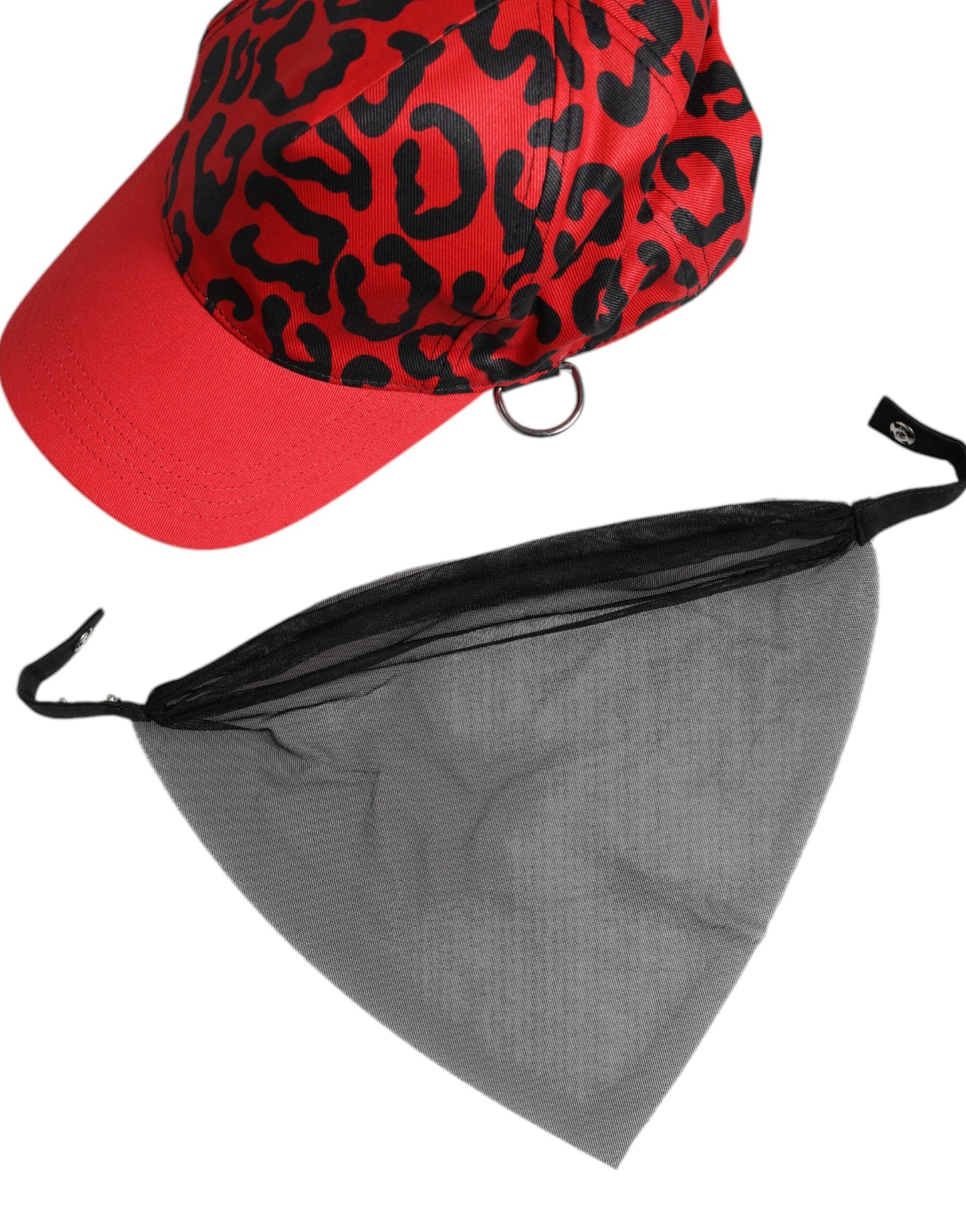 Gorra de béisbol Dolce & Gabbana de algodón rojo de 6 paneles para mujer