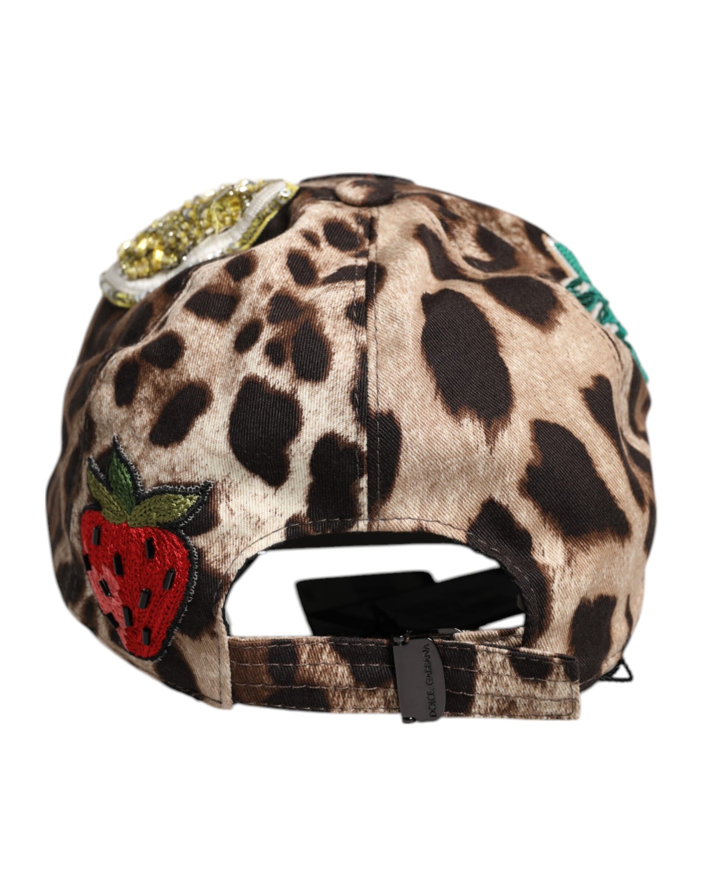 Gorra de Béisbol Sicily Dolce & Gabbana Marrón Leopardo de Lentejuelas