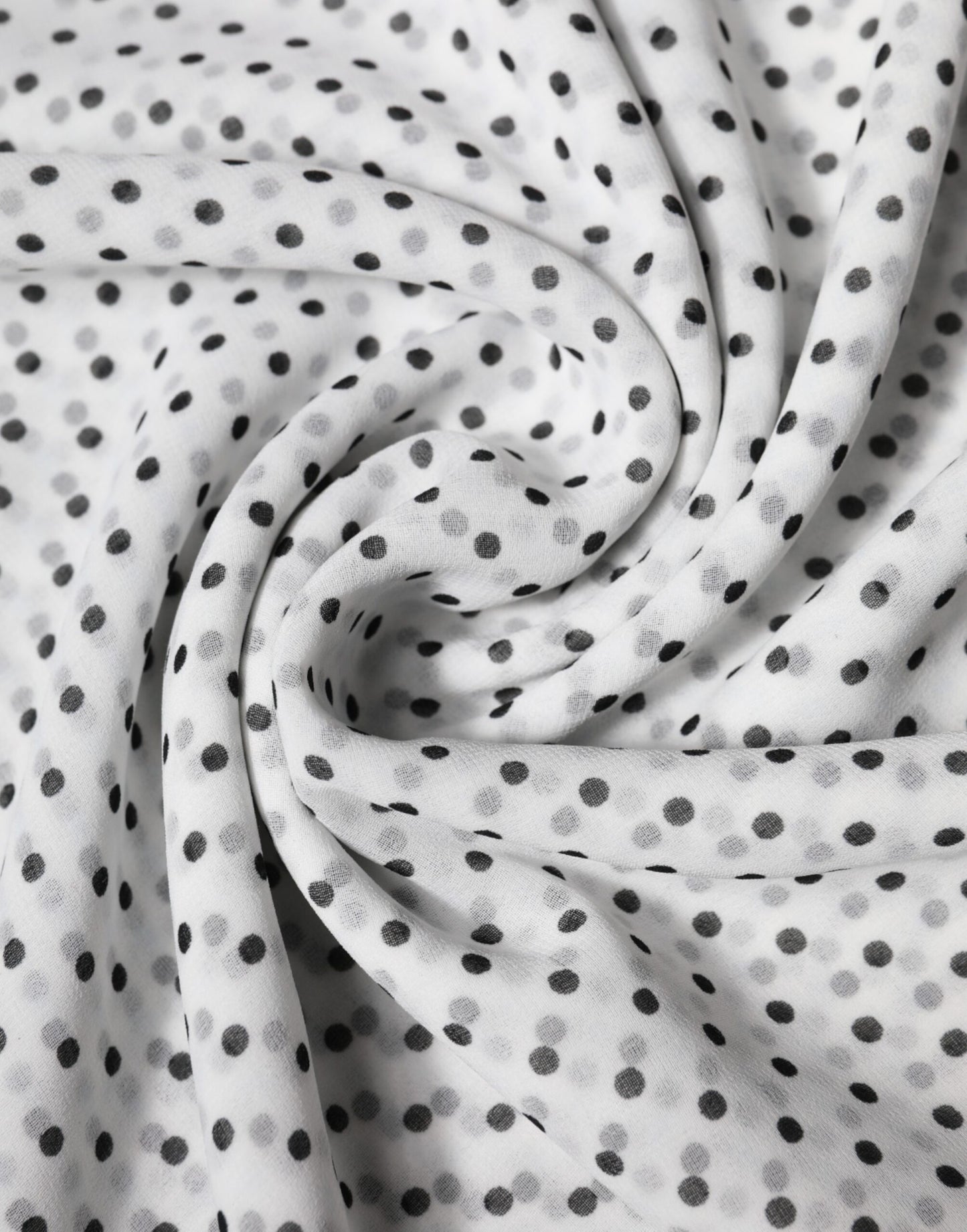Écharpe châle portefeuille Dolce & Gabbana en polyester blanc à pois